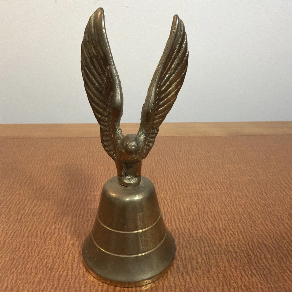 Vintage Brass Eagle Bell 4 1/2" Tall
